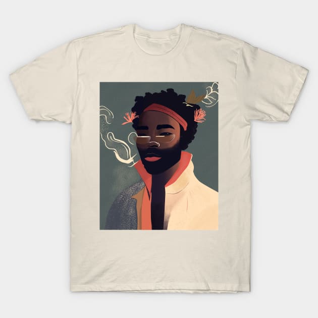 Black music T-Shirt by DouglasGon